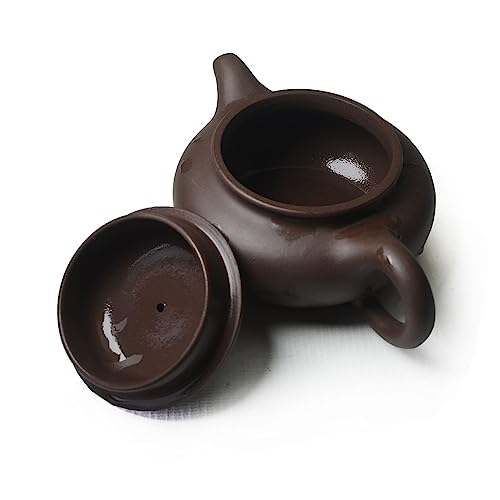 YXHUPOT Zisha Gongfu Teapot (10oz Zini Purple Clay)