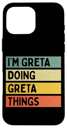 I'm Greta Doing Greta Things �ʔ������� �X�}�z�P�[�X iPhone 16 Pro Max �p