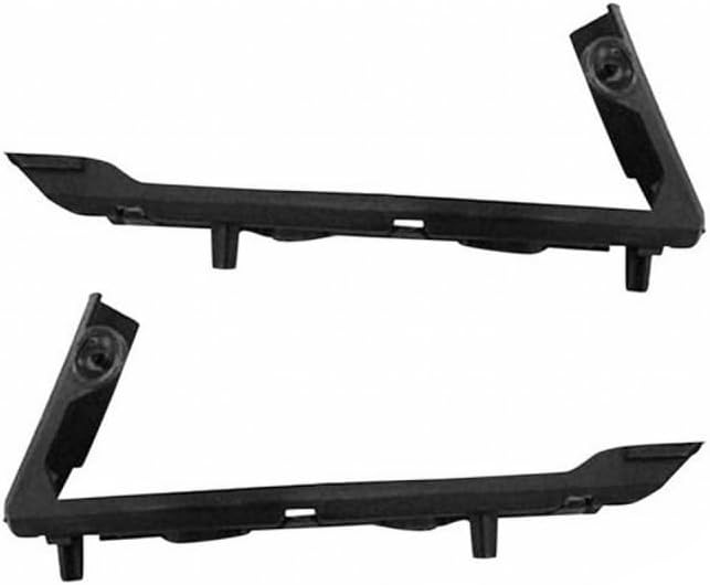 DAT AUTO PARTS Front Left Driver & Passenger Set Of 2 Bumper Cover Support Bracket Mounting Retainer Brace Pair Replacement For 2007-2014 GMC Yukon Black Textured Plastic GM1033110 GM1032110