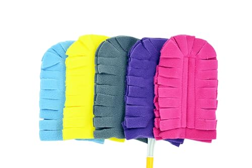 Image of 360 Fleece Duster Refills for Swiffer, Reusable Mixed Color Heavy Duty Refills Compatible with Swiffer Hand Duster (6 Packs)