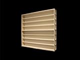  E41 Links H0 8Fach HO Linkes Element E41 links (70 cm) für Elementvitrine Modul Sammlervitrine