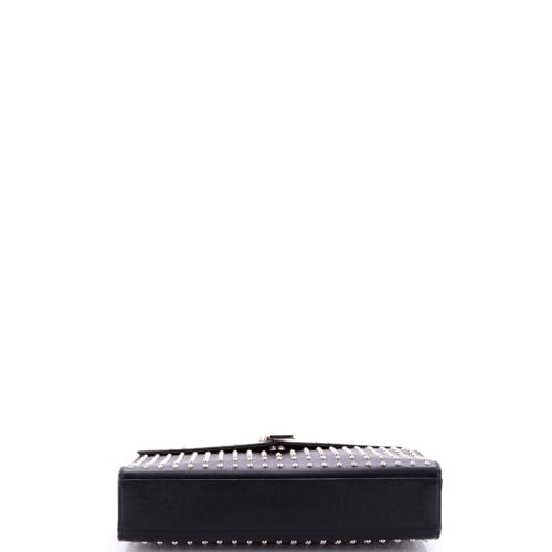 Saint Laurent, Pre-Loved Classic Monogram Envelope Satchel Studded Leather Large, Black4