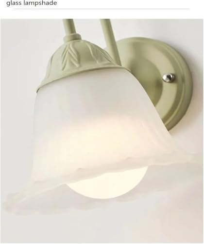 Lámparas de pared verde flor para iluminación interior de salones y dormitorios 6