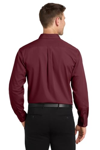 Image of Port Authority Men's Long Sleeve Carefree Button-Down Poplin Shirt
