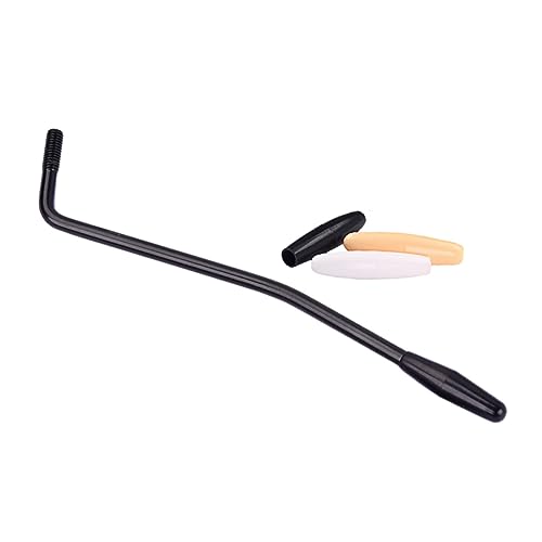 Alasum エレキギター用 6mmス レッド ギタートレモロアーム 3種類のチップ付き ワミーバーアーム 取り付け簡単 弦張力調整可能