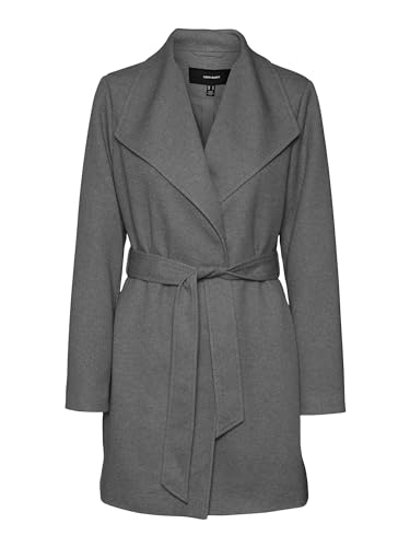 VERO MODA Kurzer Mantel mit Bindegürtel Legere Coat Winterjacke Regular Fit NOOS