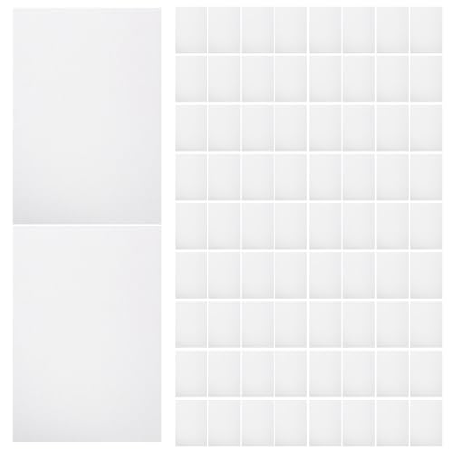 Étiquettes adhésives papier Mobestech lot de 100 feuilles blanches pour bocaux