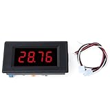 parallel circuit with multimeter Universal Compatibility - Compact 79x43x24mm panel meter works with multiple DC voltage ranges (50mV-2V optional), ideal for DIY electronics projects and electrical source testing.