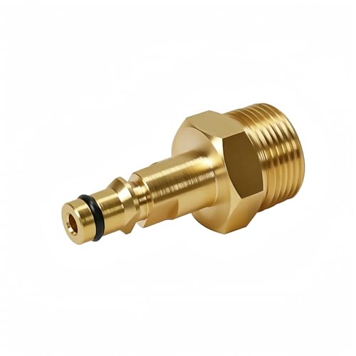 Michear High Pressure Washer Adapter,Hose Adapter Quick Connect, Brass M22 Washer Gun Hose Pipe Convert Tool(M22 14MM Fitting Hose Connector)