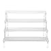Cabilock Klar Acryl Display Fall Kuchen Stehen Multi- Schicht Schmuck Display Stand Schutz Schaufenster Stehend Sonnenbrillen Spielzeug Rack für Ohrring Dessert 30X10CM
