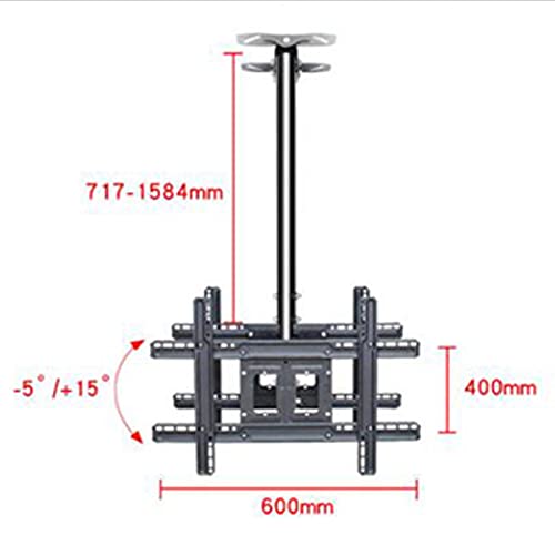 Support TV plafond double écran : la solution pour vos angles morts de vision - 3
