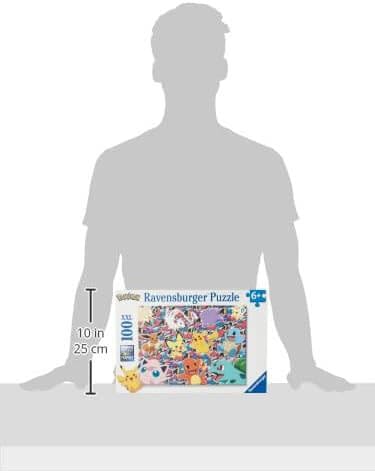 Ravensburger - Puzzle Pokémon 100 pièces XXL - Puzzle Enfant à partir de 6 Ans -Prêt pour la Bataille ! - 13338