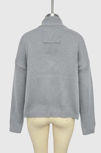 Image of Sumleno Long Sleeve Cardigan Sweaters for Women Button Down Tops Vintage Grandpa Aesthetic Grunge Fall Winter Outfits