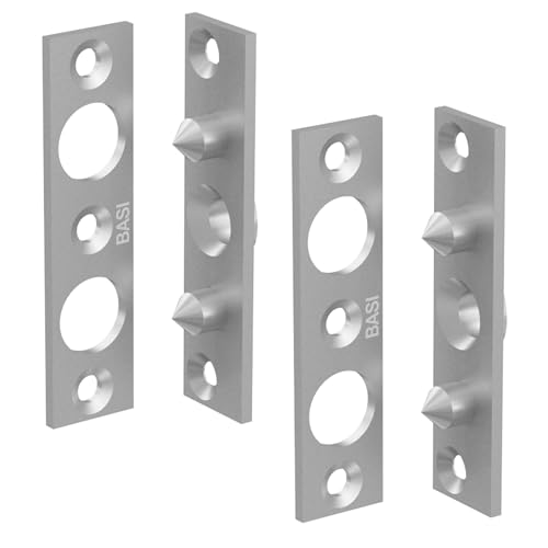 BASI | Bändersicherung 2er Set | Bandsicherung für Türen | Scharnierseitensicherung Türsicherung Aushebesicherung | mit Maueranker | 2 Stück