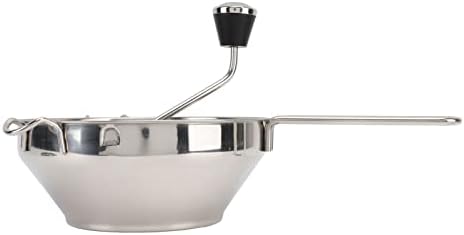 Molino manual de alimentos, molino ergonómico de acero inoxidable, mango de fresado de acero inoxidable, molino de alimentos giratorio para salsa de