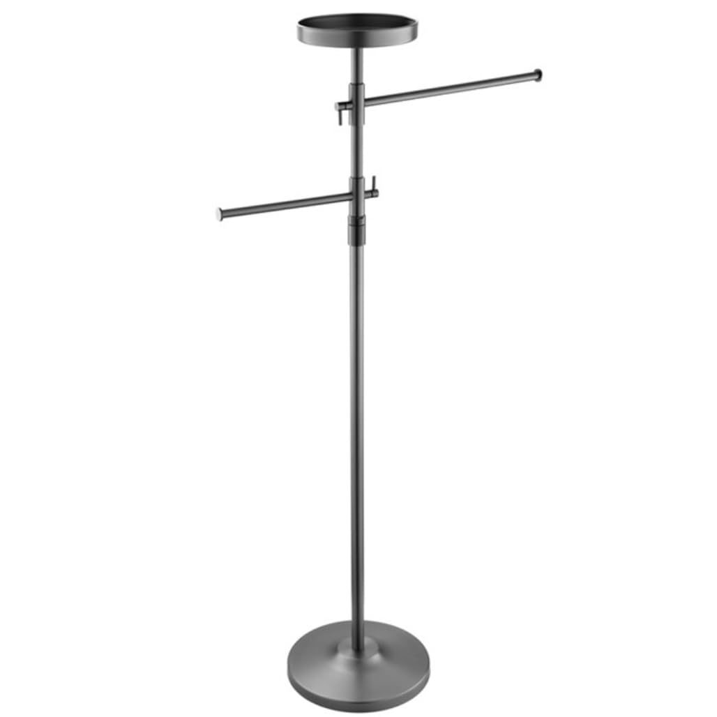 Freestanding Towel Rack Bedroom 2-Tier Rotatable Towel Bar Metal Holder Freestanding Blanket Stand For Bathroom Washcloths Holder Stand(A)