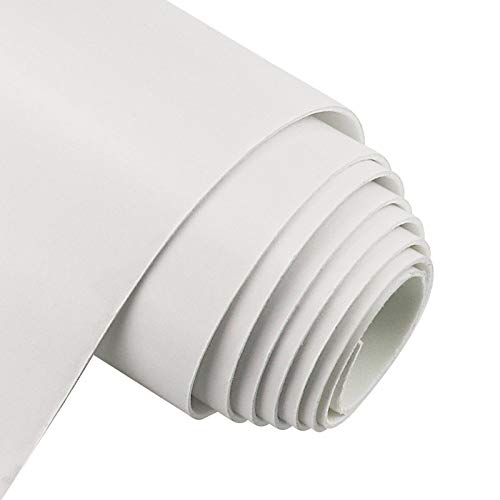 Storystore Foam Insulation Neoprene Sheets with Adhesive, 1/16'' Thick x 12'' W x 59'' L Multi-Function Soundproof Large Closed Cell Neoprene Rubber Roll, White