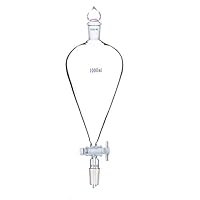 Algopix Similar Product 14 - TIZJ Glass Separatory Funnel PTFE