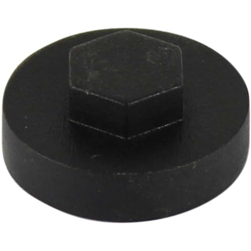 Image of TIMCO Hex Cover Cap 5/16" x 19mm - Black - Bag of 1000