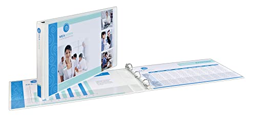 Avery Heavy-Duty View 3 Ring Binder 1 Slant Rings Holds 11 x 17 Paper 1 White Binder (72124)