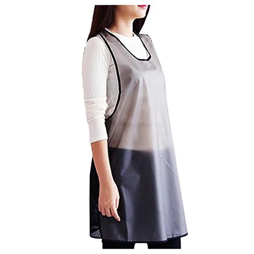 GCUETYR cooking apron,waterproof apron for dishwashing,PVC Lightweight Women's Men's Apron39 x 23 in, Black