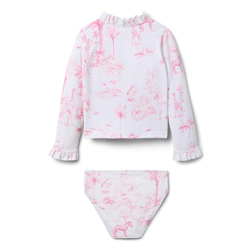 Janie and Jack Girls' Animal Print Rashguard Swim (Toddler/Little Big Kid)2