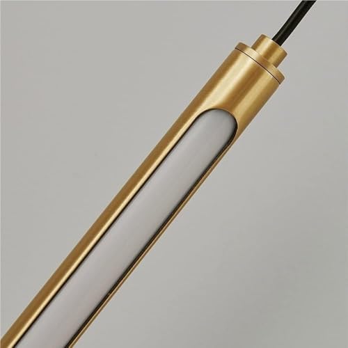 Lámpara colgante LED lineal de aluminio refinado con doble foco y tonos regulables 6