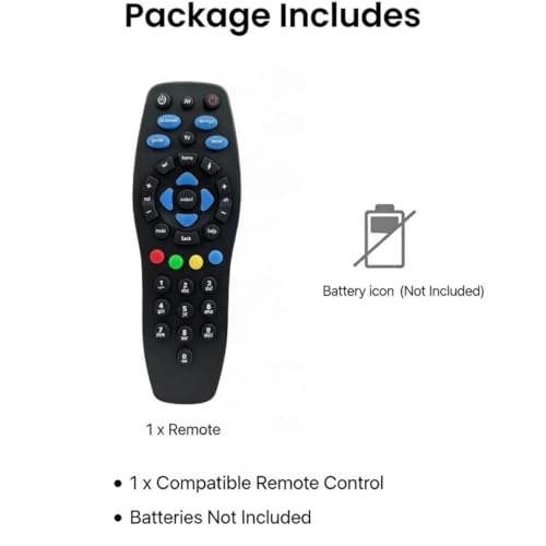 Image of Remote Control Compatible with Tata Sky /Tata Play Set Top Box - Suitable for HD & SD Setup Boxes | Non-Voice Replacement Remote | Match Buttons with Existing Controller Before Order