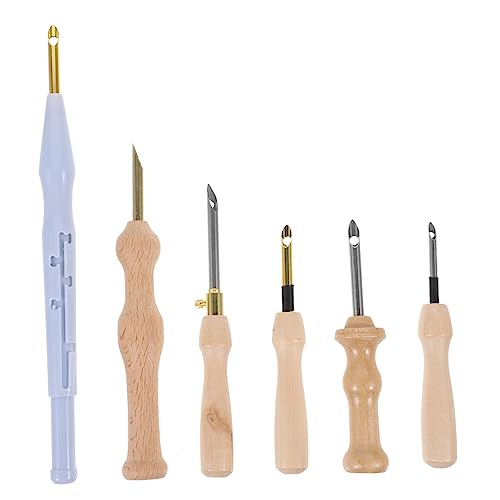 Aiguille à coudre et kit de tricot SEWACC en bois noble et métal robuste
