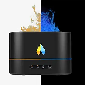 Fezrutn Flame Air Diffuser Cool Mist Humidifiers with Flame Lights