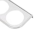 2 Hole Gauge Panel Gauge 2 1/16 Inch 52MM Universal Metal Car Meter Mount Instrument Panel for Vehicles (Silver)