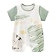 gurcooc Baby Jungen Mädchen Strampler Neugeborene Kurzarm Baumwolle Bodysuit Cartoon Sommer Baby Body Outfit Set, 0-18 Monate