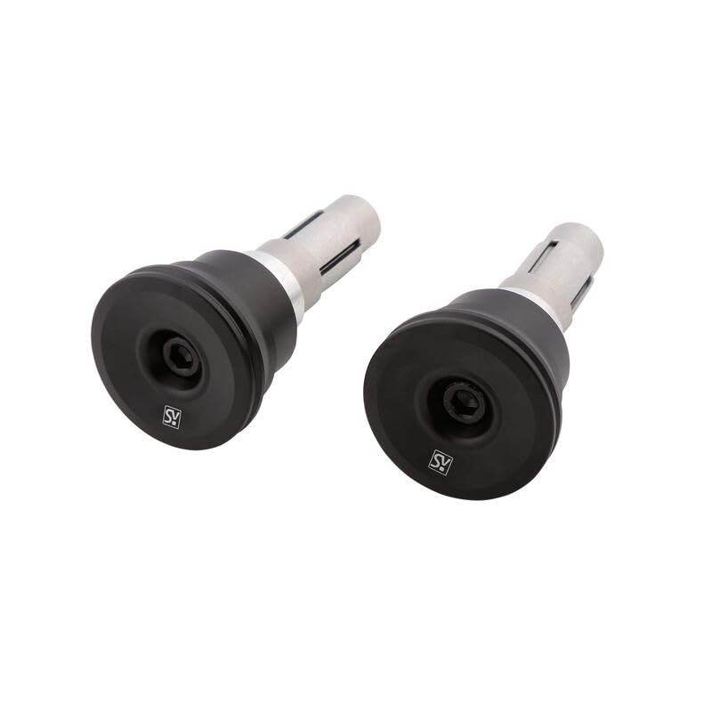 Embouts de guidon HIGHSIDER Circula-LS noirs pour moto