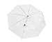 Home-X - Clear Travel & Folding Umbrella, Perfect Size for Portable Use, Windproof Design Provides Protection in All Kinds of Weather