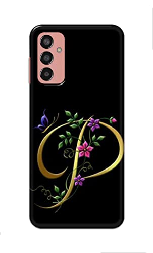 Image of Printed Hard Back Cover Case for Samsung Galaxy F13 4G Back Cover (Alphabet P) -1803