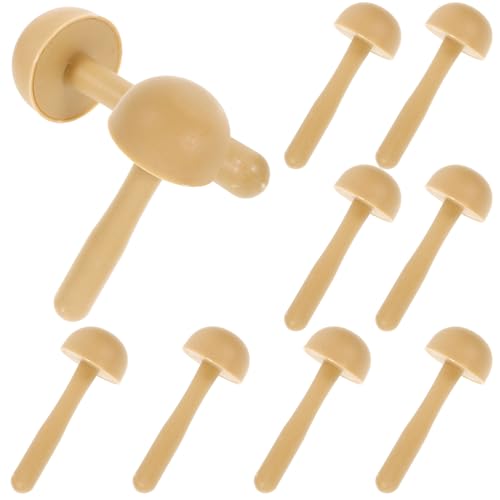 IWOWHERO Mushroom Rubbing Roller Plastic Art Ink Roller for Painting DIY Printmaking Tool 10pcs Set