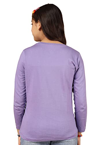 Image of KYDA KIDS Girls Cotton Full Sleeve Printed T-Shirt (Pack of 3)