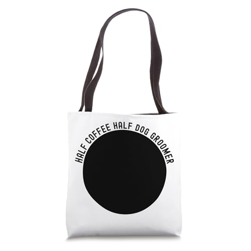 Half Coffee Half Dog Groomer Golden Retriever retro vintage Tote Bag