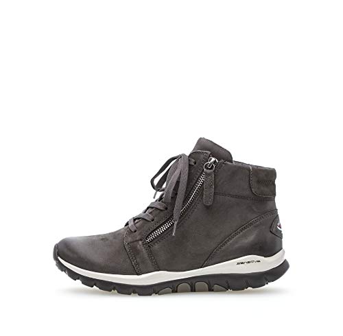 Gabor Damen Stiefeletten, Frauen Ankle Boots,Übergrößen,Optifit- Wechselfußbett, reißverschluss Ladies feminin,Dark-Grey (Mel.)… – Ansicht 2