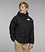 THE NORTH FACE Boys Reversible North Down Hooded Jacket, XS, TNF Black