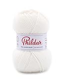 Aiguille/Crochet n° 3 Phildar - Pelote de Laine Phil Super Baby - Laine à Crocheter et à Tricoter - 70% ACRYLIQUE,30% LAINE D\'AGNEAU - Aiguille n°3 - Couleur BLANC