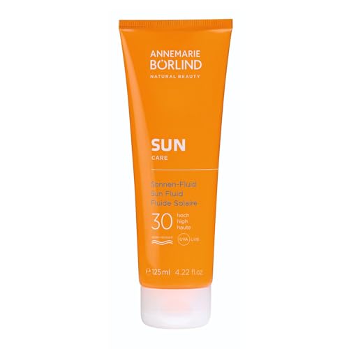 ANNEMARIE BÖRLIND SUN CARE Sonnen-Fluid LSF 30 (125 ml) - Bietet Professionellen Schutz vor Schädlichen UV-Strahlen, Spendet Intensiv Feuchtigkeit, Vegan