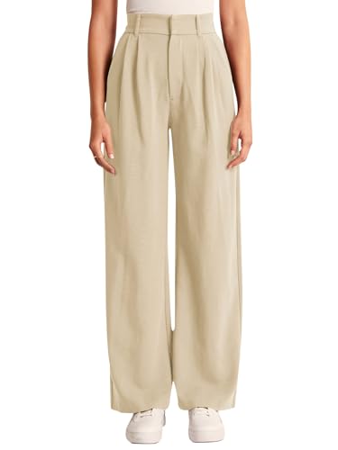 Image of NIMIN High Waisted Work Pants for Women Business Casual Outfits 2026 Office Dress Pants Trousers with Pockets