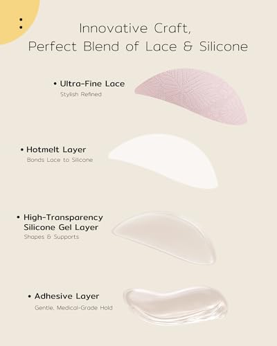Image of Niidor Sticky Bra Invisible Stick on Bra Backless Strapless Women's Adhesive Bras Ladies Invisible Bras