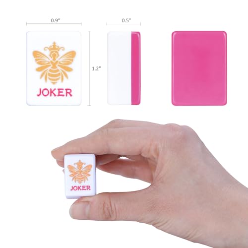 Juego de Mahjong Americano con 160 fichas y accesorios miniatura 2