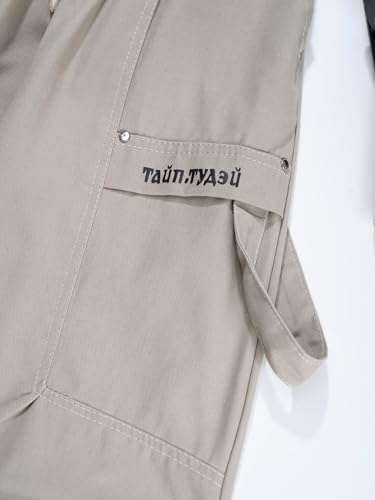 Unisex Boys Girls Cargo Jogger Pants Casual Sweatpants Kids Elastic Waistband Drawstring Hem Trouser with Pocket4