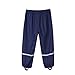 M2C Boys' Cotton Lined Waterproof Rain Pants Lightweight Rainwear 9-10 Navy Blue