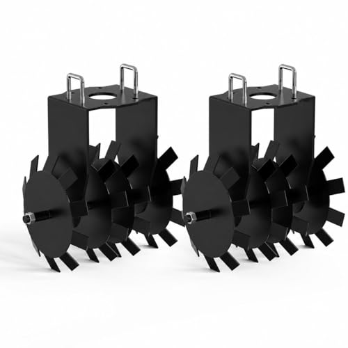 Garvee ATV Disc Harrow Implements for Soil Preparation, 8-Metal Disc Plow Scraper Blade, Durable Tillage Tool for Food Plots, Garden Beds, and Crop Yield Improvement