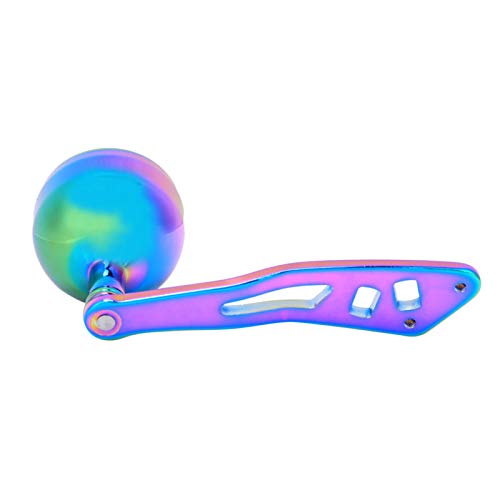 Qqmora Handle Reel Colourful Fishing Baitcasting Fishing Rocker Lever Handle Spool Set, Anti-Slip, For Fishing Baitcasting, For Strong Body Structure #TOP5