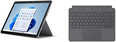 Microsoft Surface Go 3 - 10.5 Inch 2-in-1 Tablet PC - Silver - Intel Pentium Gold G5600, 4GB RAM, 64GB eMMC - Windows 11 Home S - Device only, 2021 model